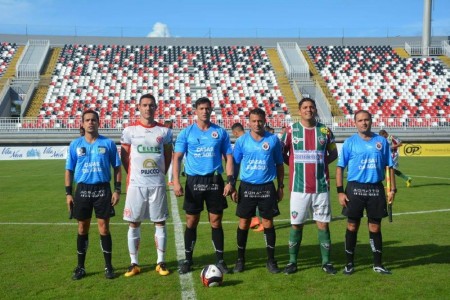 Gianlucca Perrone, Richard Floter, Vanderlei Faedo e Jocarha Hannibal Foto: http://hercilioluzfc.com.br