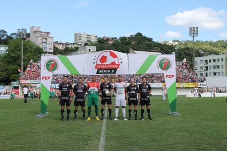 Éder Alexandre, Jeferson Schmidt, Ramon Abatti, Clair Dapper, Eli Alves Foto: FCF